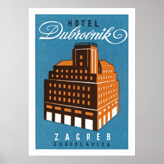 Póster Hotel Dubrovnik ~ Zagred