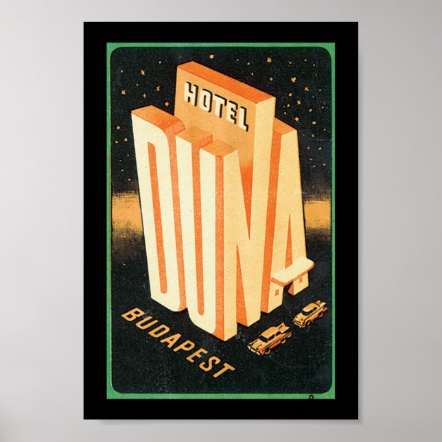 Póster Hotel Duna Budapest (Frente)