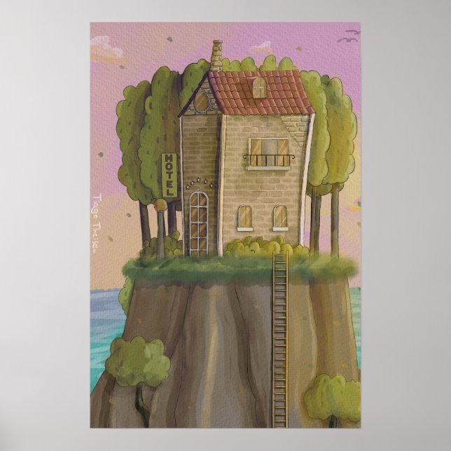 Póster Hotel en el cielo (Frente)