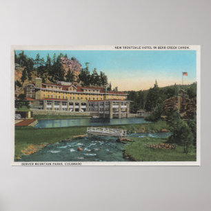 Póster Hotel Evergreen, CO - Troutdale, Creek de Oso