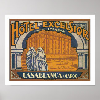 Póster Hotel Excelsior Casablanca