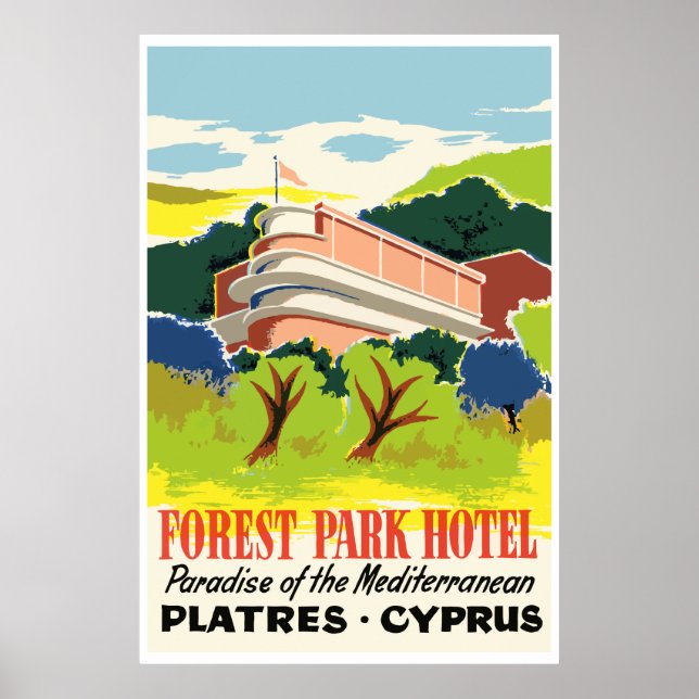 Póster Hotel Forest Park (Platres - Chipre) (Frente)