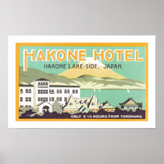 Póster Hotel Hakone (blanco)