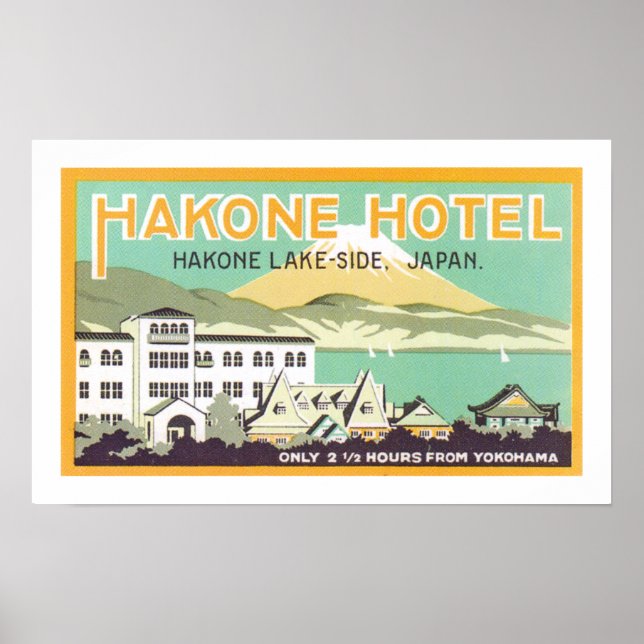 Póster Hotel Hakone (blanco) (Frente)