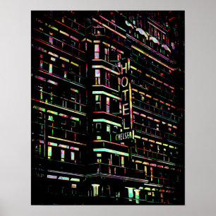 Póster Hotel Iconico Chelsea Nueva York