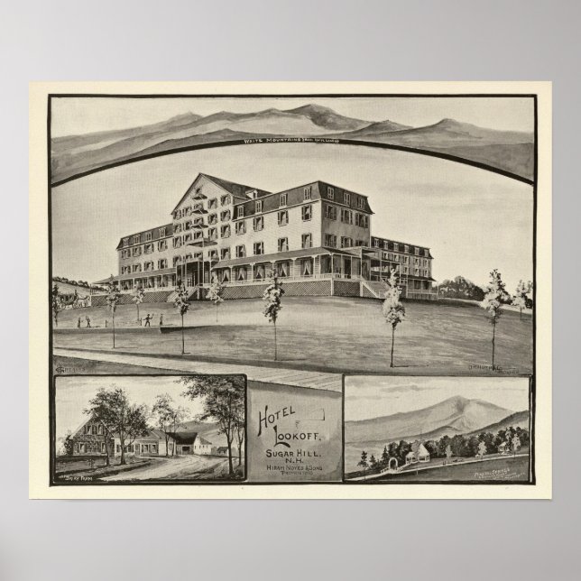 Póster Hotel Lookoff, Sugar Hill, NH (Frente)