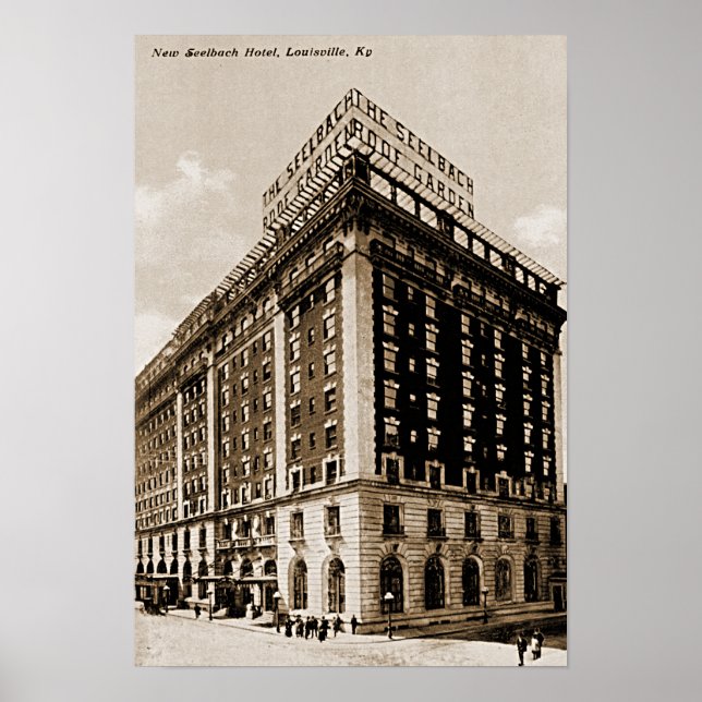 Póster Hotel Louisville Kentucky Seelbach (Frente)