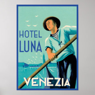 Póster Hotel Luna Venezia