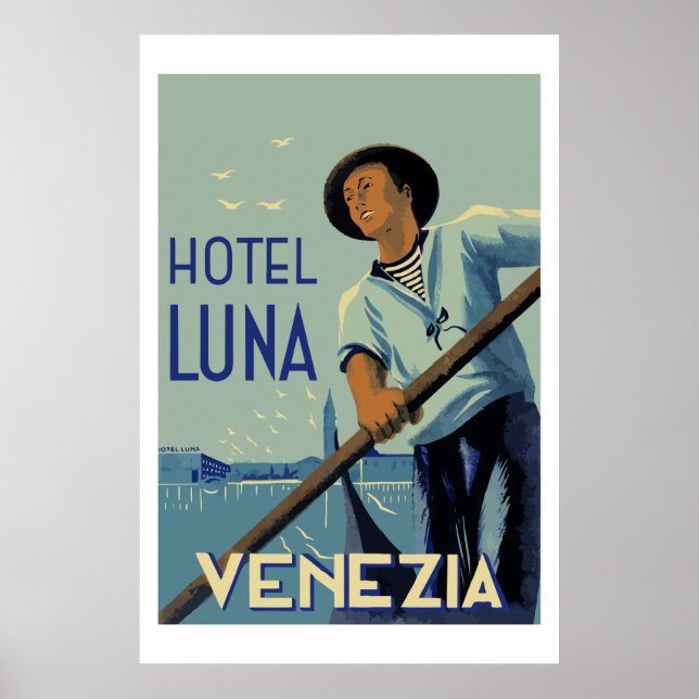 Póster Hotel Luna (Venezuela Italia) (Frente)
