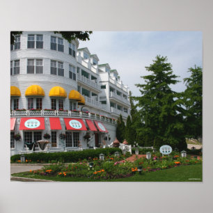 Póster Hotel magnífico en la isla de Mackinac