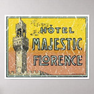 Póster Hotel majestuoso - apenado