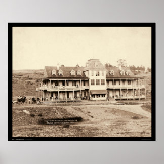 Póster Hotel Minnekahta in Hot Springs SD 1889