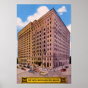 Póster Hotel Montelone en Nueva Orleans Louisiana