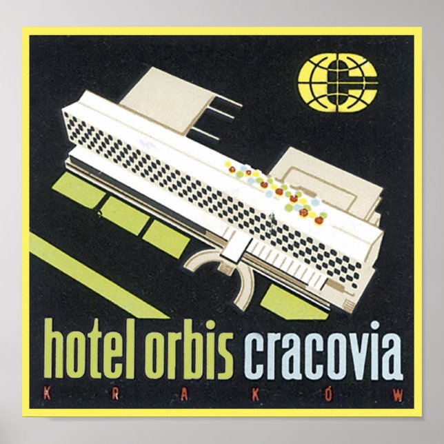 Póster Hotel Orbis Cracovia (Frente)