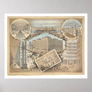 Póster Hotel Palace, San Francisco, California