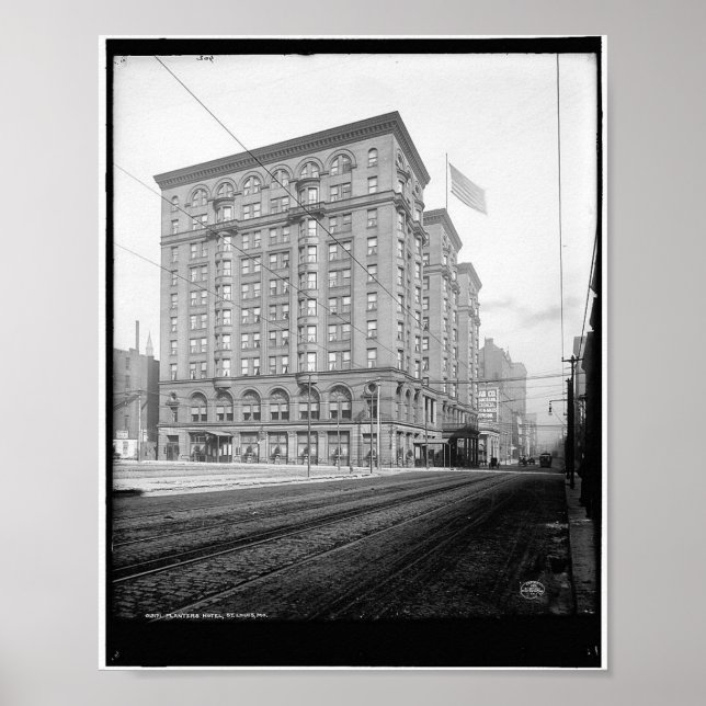 Póster Hotel Planters, St Louis, 1950 (Frente)