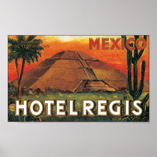 Póster Hotel Regis, México (Frente)