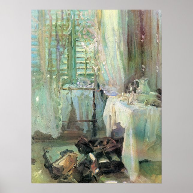 Póster Hotel Room by John Singer Sargent (Frente)
