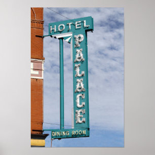 Póster Hotel Rótulo Palace, Cripple Creek, Colorado
