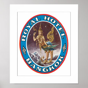 Póster Hotel Royal Bangkok (blanco)