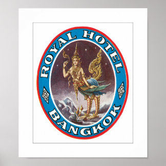 Póster Hotel Royal Bangkok (blanco)