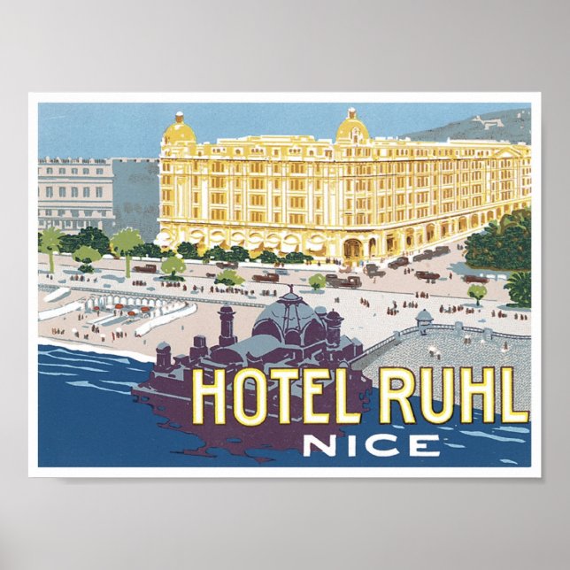 Póster Hotel Ruhl, Nice (Frente)