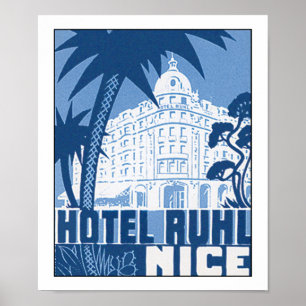 Póster Hotel Ruhl Niza