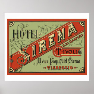 Póster Hotel Sirena (Tivoli - Italy)