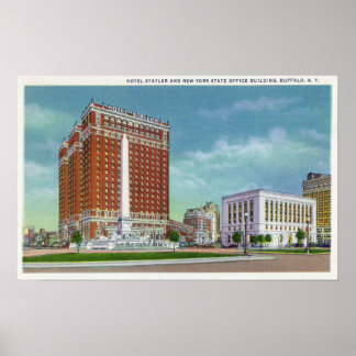 Póster Hotel Statler and NY State Office Bldg