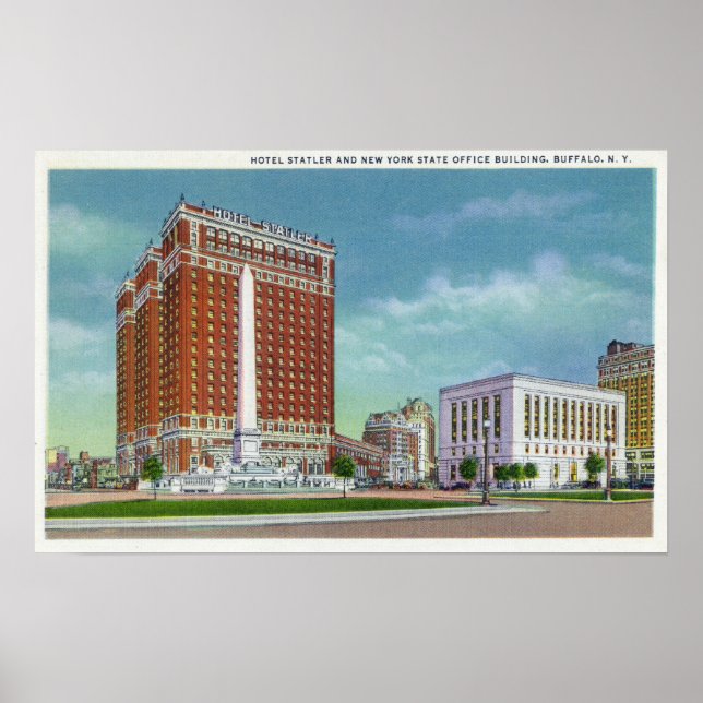 Póster Hotel Statler and NY State Office Bldg (Frente)