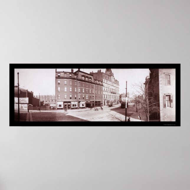 Póster Hotel Street Boston, MAMÁES Foto 1903 (Frente)