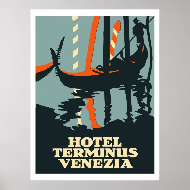 Póster Hotel Terminus Venezia (Italia) (Frente)