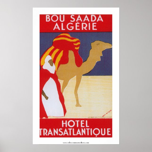 Póster Hotel Transatlantique Bou Saada Poster (Frente)