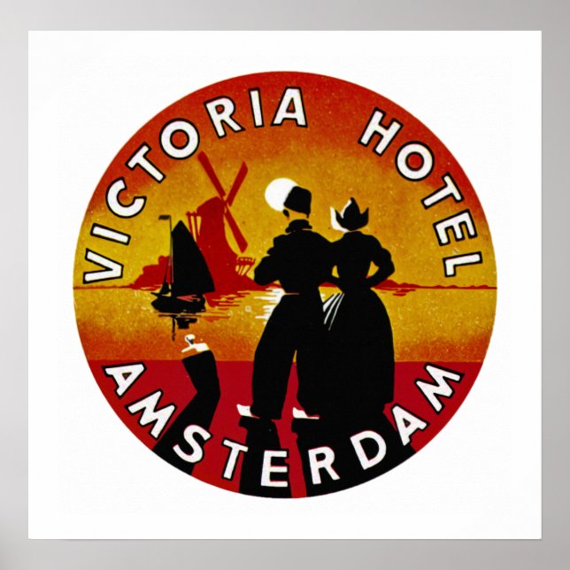 Póster Hotel Victoria Amsterdam (Frente)