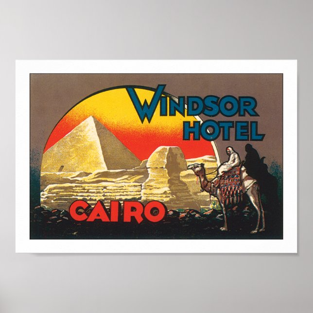 Póster Hotel Windsor El Cairo (Frente)