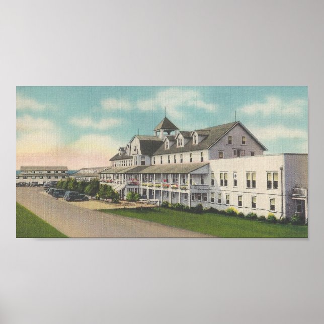 Póster Hotel y Bath House en Carolina, Myrtle Beach, SC (Frente)