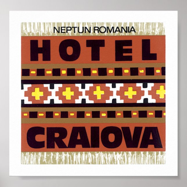 Póster Hoteles Craiova: Neptun, Rumania (Frente)