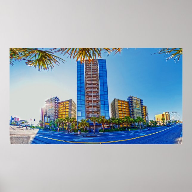Póster hoteles en myrtle beach (Frente)