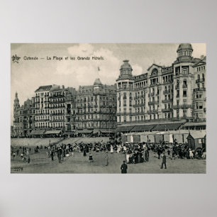 Póster Hoteles en Ostend Beach and Grands aproximadament
