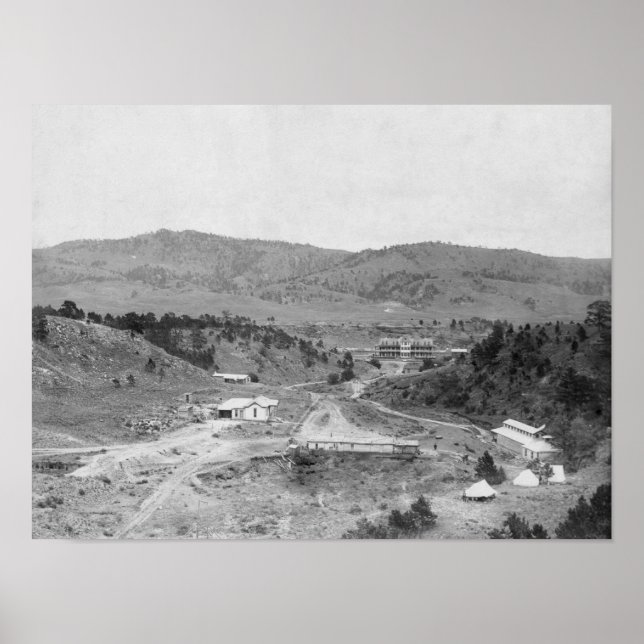 Póster Hoteles y Baños en el Cañón Wiwalakahta (Frente)