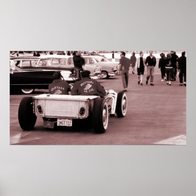 Póster Hotrodders de rock y rollo (Frente)