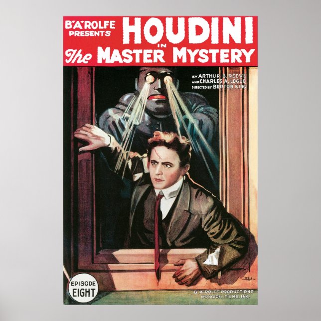 Póster Houdini ~ Artista de escape de misterio de maestro (Frente)