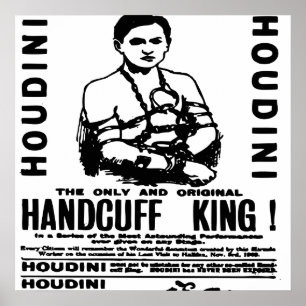 Póster Houdini en el Teatro del Palacio