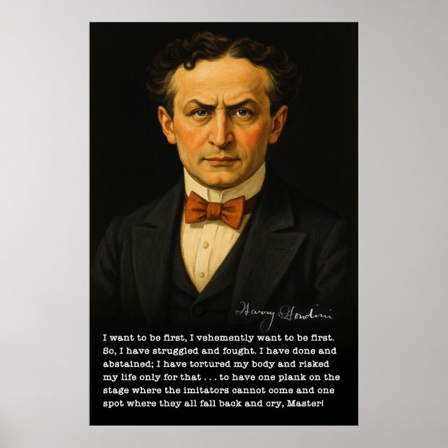 Póster Houdini: La obsesión por ser el primero (Frente)
