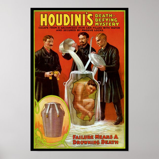 Póster Houdini's Death-Defying Mystery (Frente)