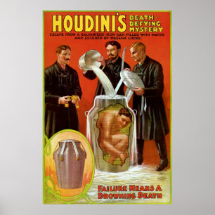 Póster Houdini's Death Defying Mystery