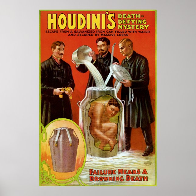 Póster Houdini's Death Defying Mystery (Frente)