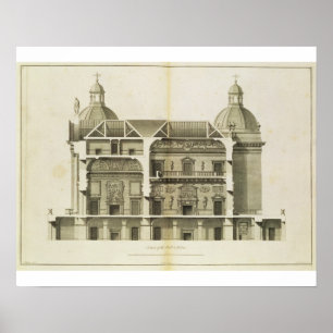 Póster Houghton Pasillo: sección representativa del