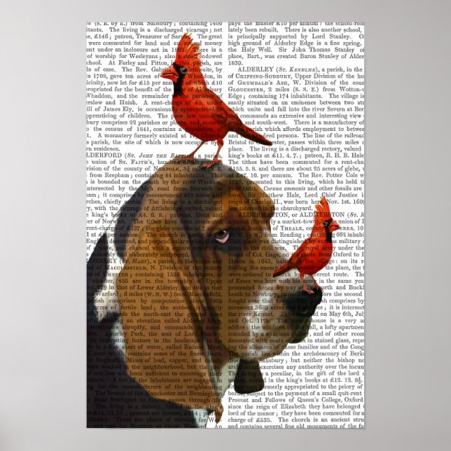 Póster Hound Basset y Aves (Frente)