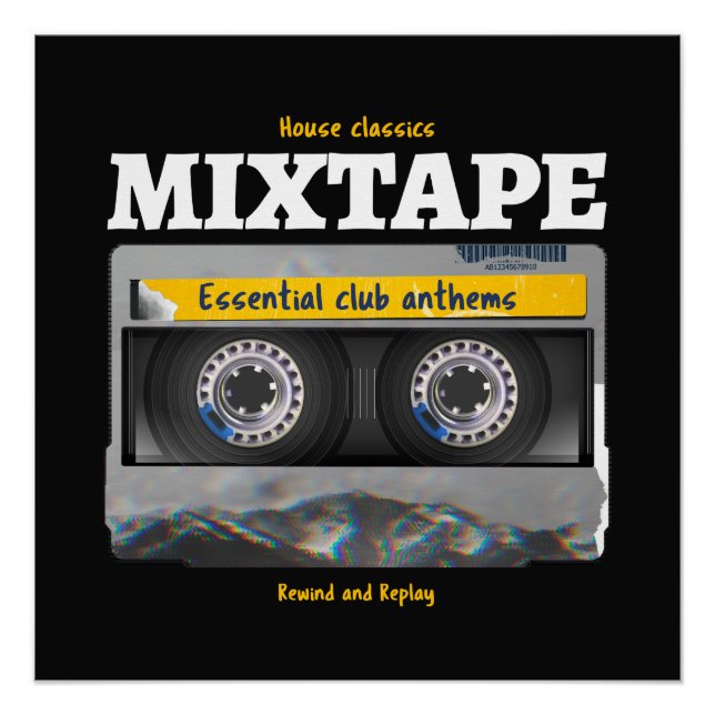 Póster House Classics Mixtape Club Anthems (Anverso)